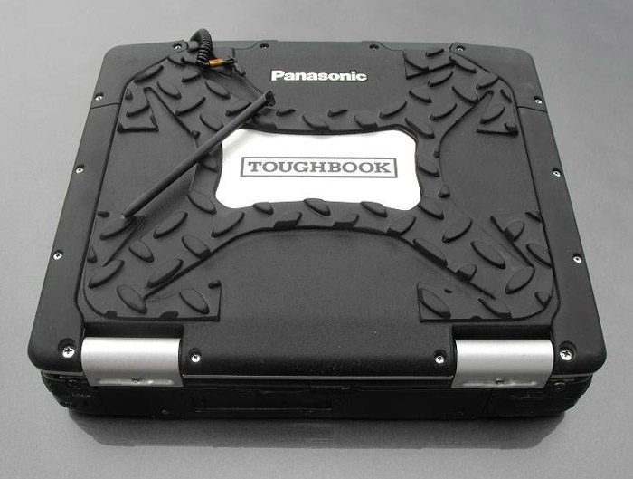 panasonic toughbook in a closed carrier case
